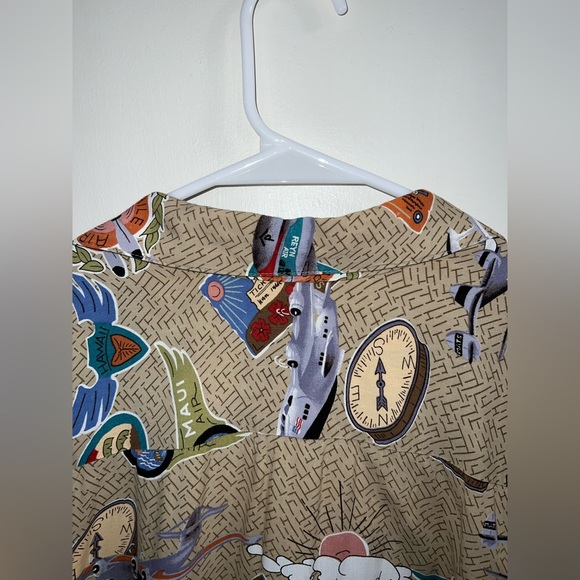 Dietrich Varez by Reyn Spooner Hawaii Vintage Airplane Shirt size Medium - Picture 8 of 8